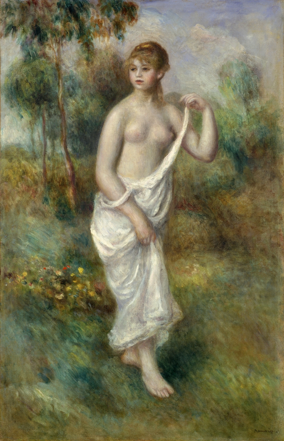 裸婦像ルノアール 「洗濯する女」裸婦像のレプリカ - 彫刻・オブジェ